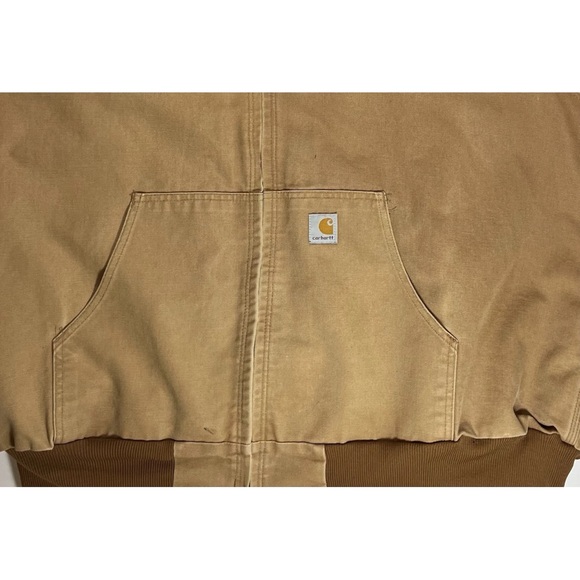 Carhartt Mens 3XL Hooded Duck Jacket Coat J131 Regular Fit Brown - Picture 3 of 7